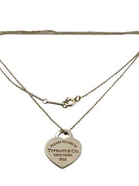 Tiffany & Co. Return to Tiffany Heart Tag Pendant Necklace Small 18"